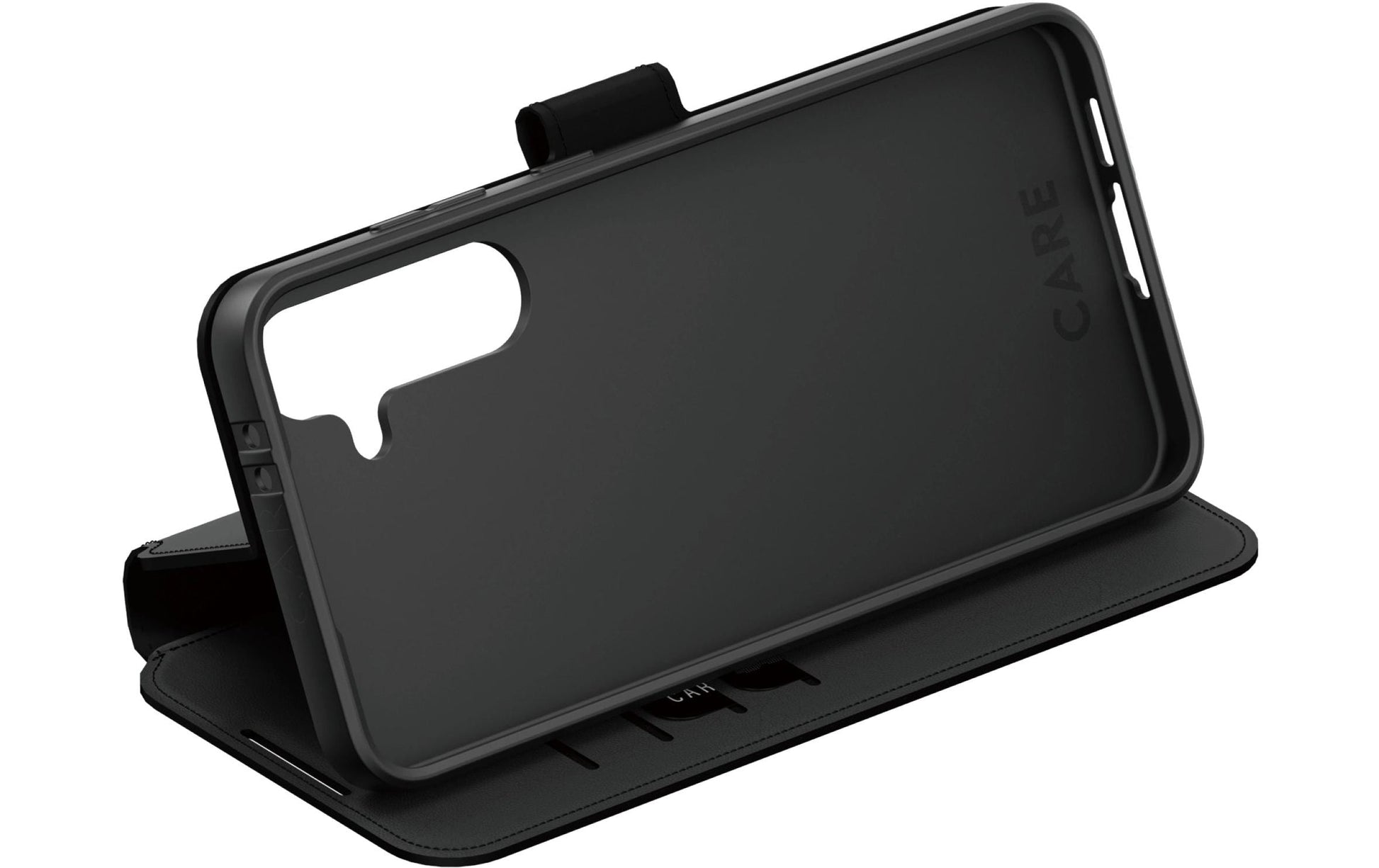 PanzerGlass CARE Backcover – für Samsung Galaxy S25, mit Ständer, Kunststoff, Schwarz, bis 2,4 m sturzsicher