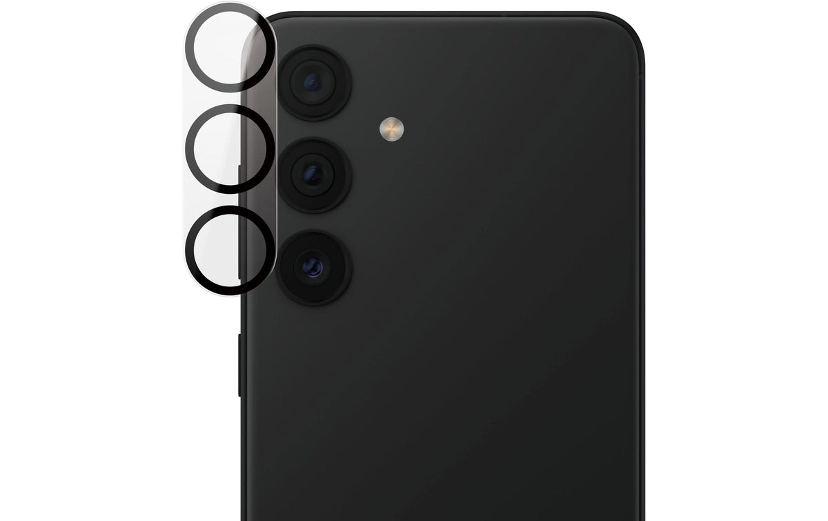 PanzerGlass Kameralinsenschutz, gehärtetes Glas – für Samsung Galaxy S25+ – Transparent