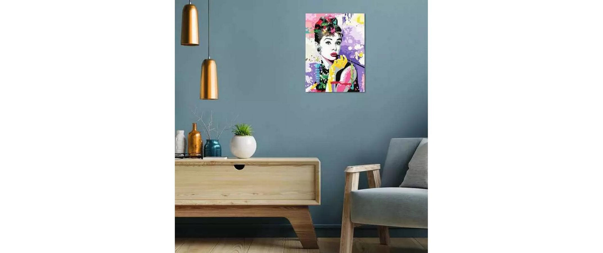 Ravensburger CreArt – Malen-nach-Zahlen-Set – Audrey Hepburn – 30 × 40 cm – ab 14 Jahren