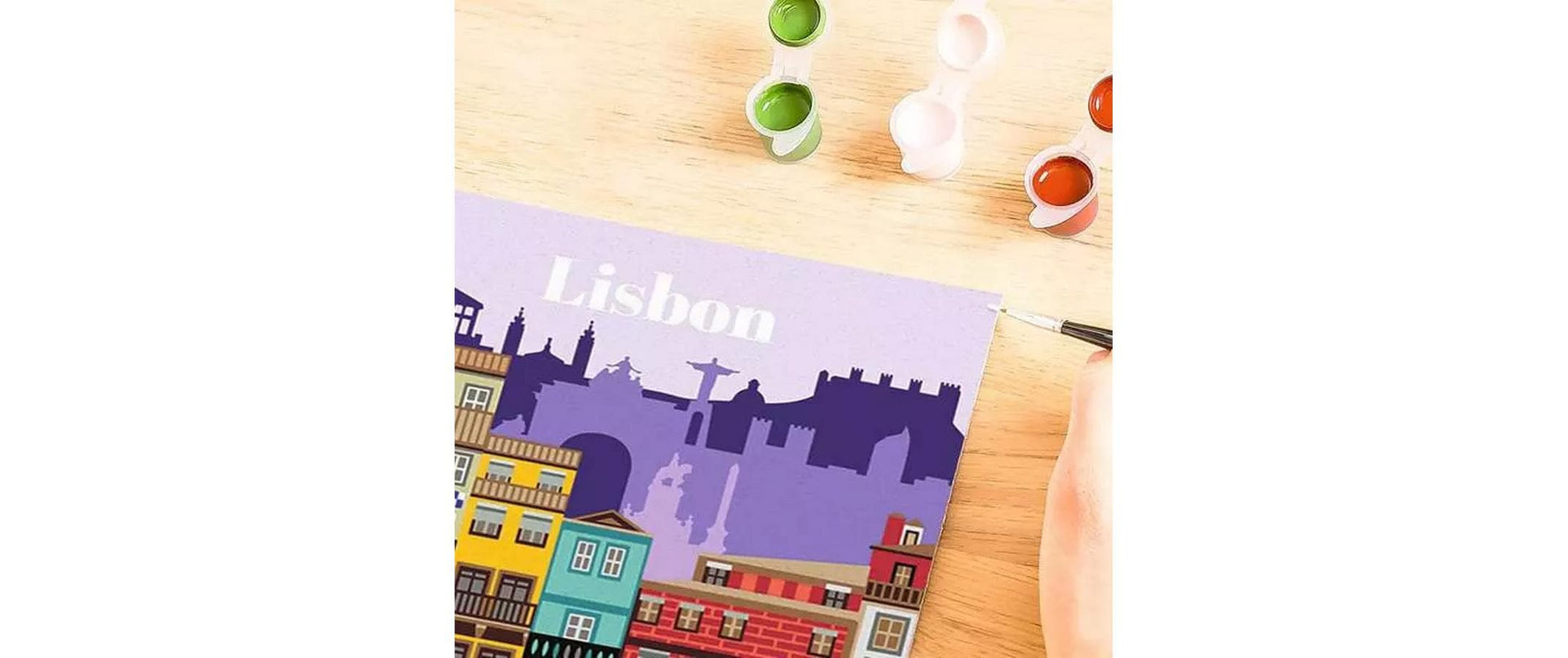 Ravensburger CreArt – Malen-nach-Zahlen-Set – Colorful Lissabon – 24 × 30 cm – ab 12 Jahren