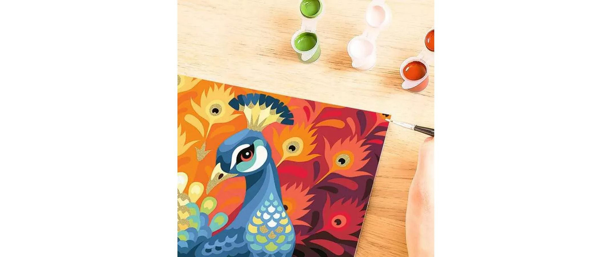 Ravensburger CreArt – Malen-nach-Zahlen-Set – Pfau – ab 11 Jahren