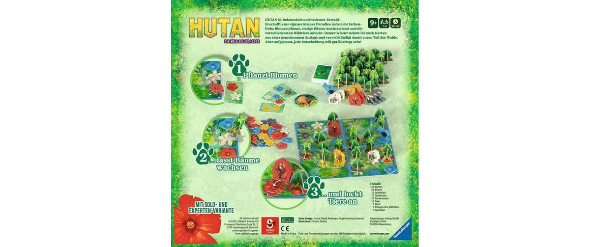 Ravensburger Hutan – Strategiespiel, 1–4 Spieler, ab 8 Jahren, 30 Min., DE