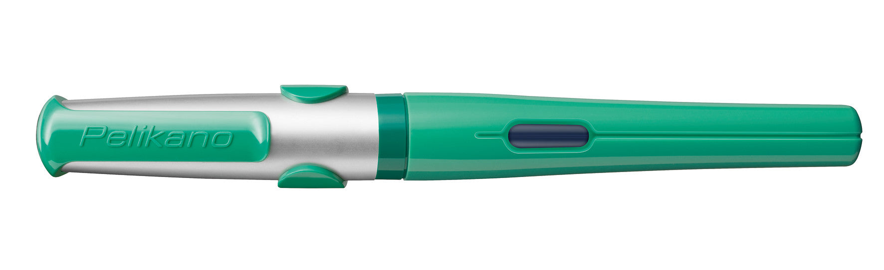 Pelikano – Federspitze M – für Rechtshänder – Grün, Blau – Patronen