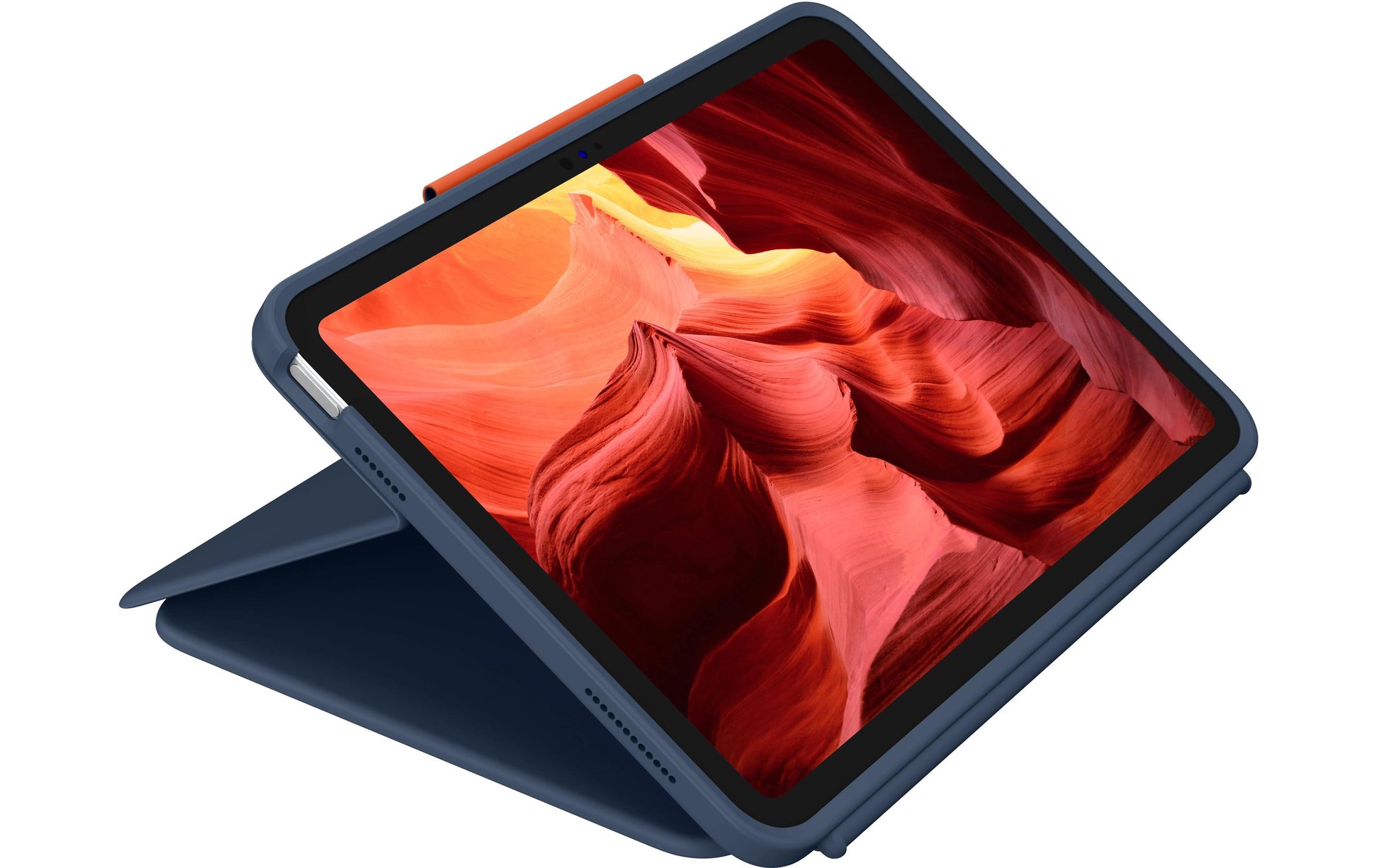 Logitech Rugged Combo 4 Touch Tablet- & Notebook-Tasche – für iPad (10. Generation, 10,9"), Blau