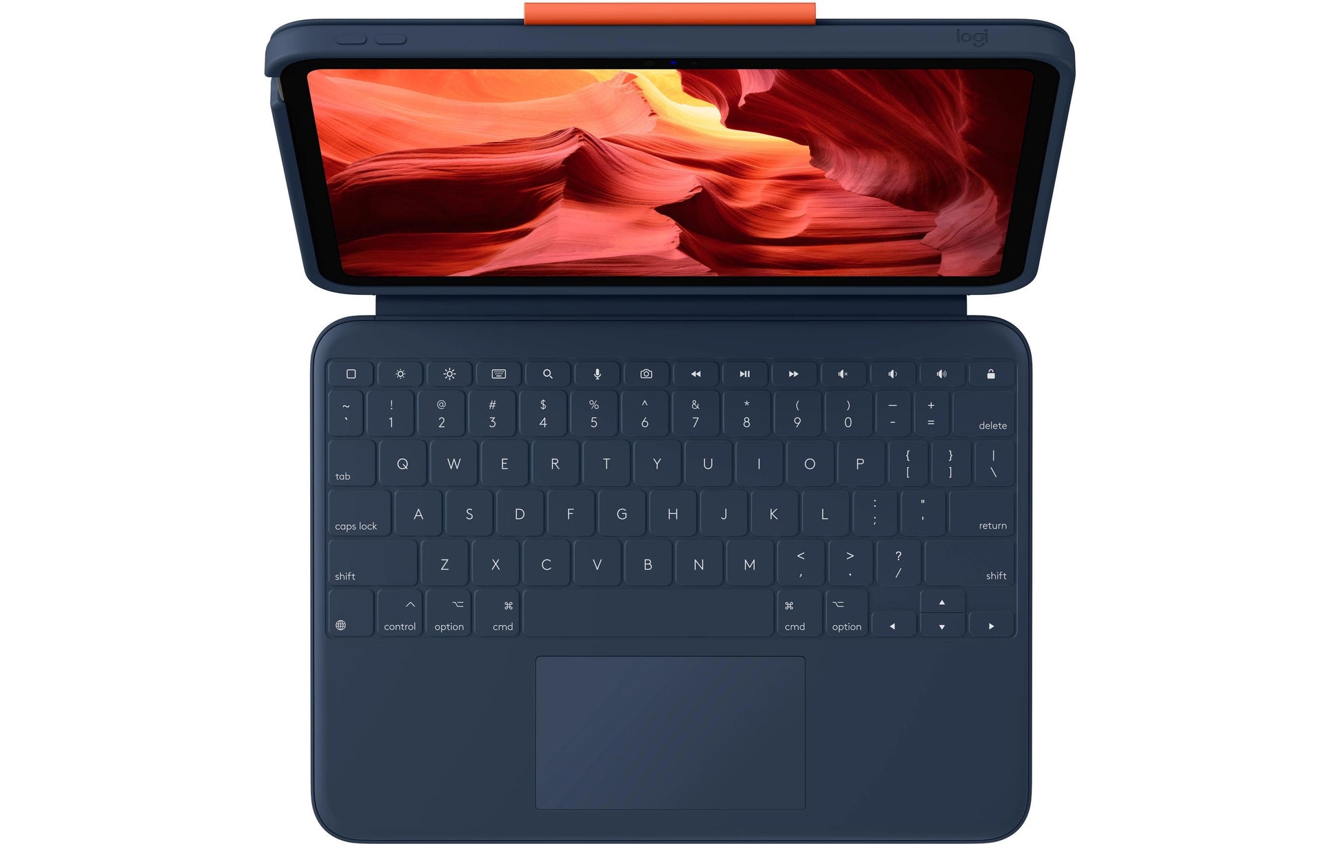Logitech Rugged Combo 4 Touch Tablet- & Notebook-Tasche – für iPad (10. Generation, 10,9"), Blau