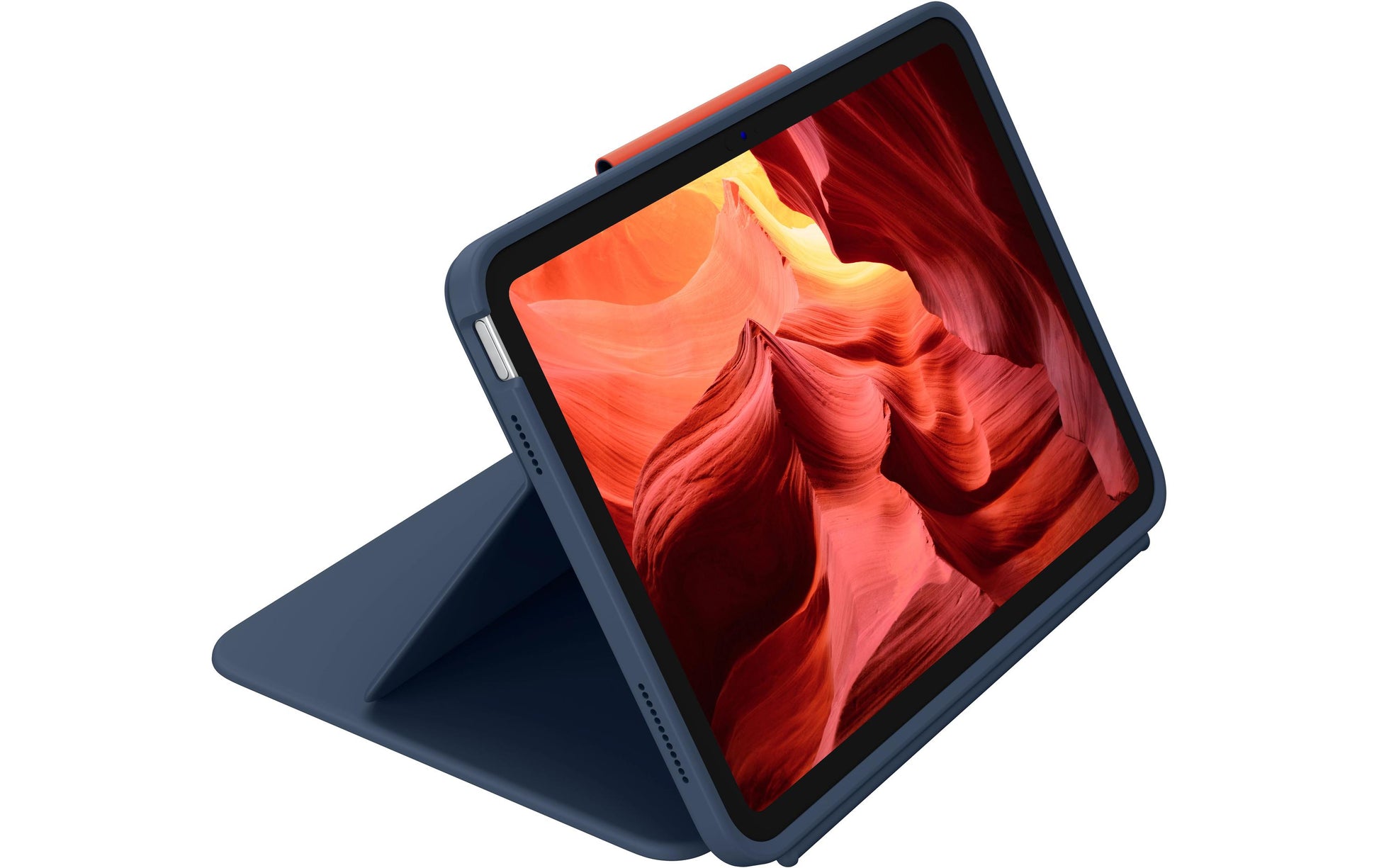 Logitech Rugged Combo 4 Touch Tablet- & Notebook-Tasche – für iPad (10. Generation, 10,9"), Blau