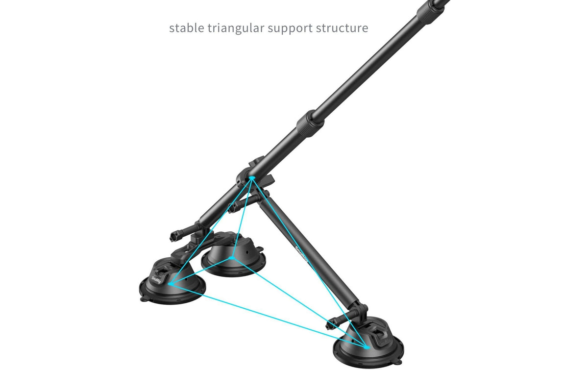 SmallRig 4380 Saugnapf-Kamerahalterung – für Auto, alle Kameras – Schwarz