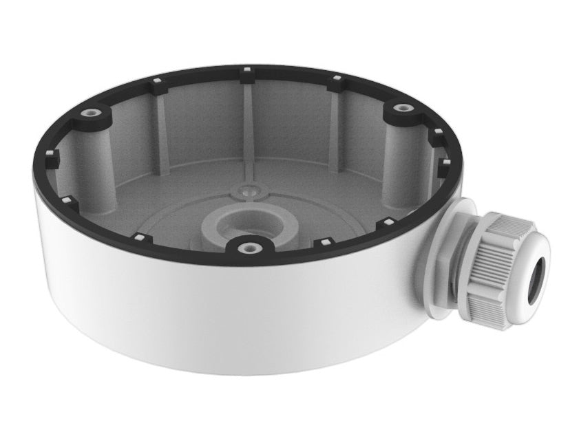 LevelOne CAS-7310 Abzweigdose – Aluminium, Ø101 mm × 40 mm – für FCS-3086, FCS-3087, FCS-3084 – Weiss