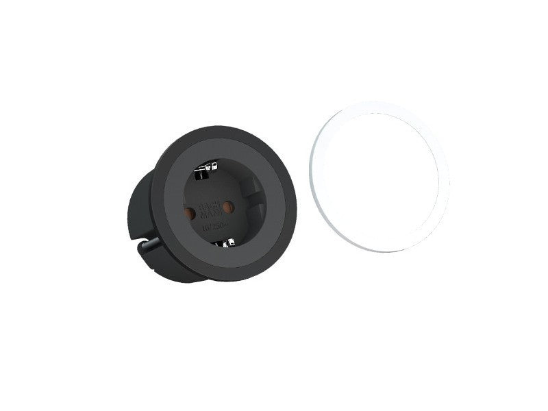 Bachmann PIX Steckdoseneinheit – 1×Schuko (Typ E/F), GST-Kupplung 0,2 m, Einbau
