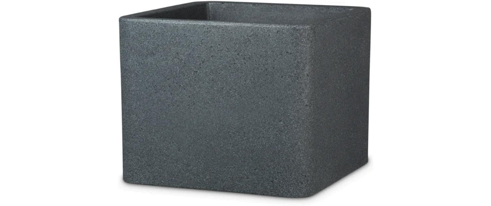 Scheurich Topfpflanzer – Ø 38 × 33 cm – Kunststoff, schwarz, granit