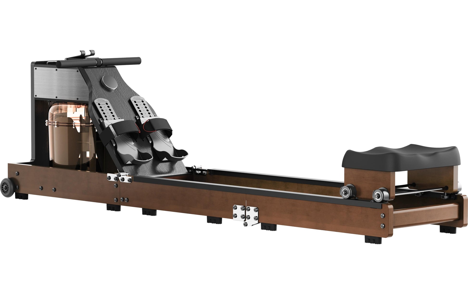 Kingsmith Rudergerät WM10, Wasserwiderstand, 150 kg – Walnuss