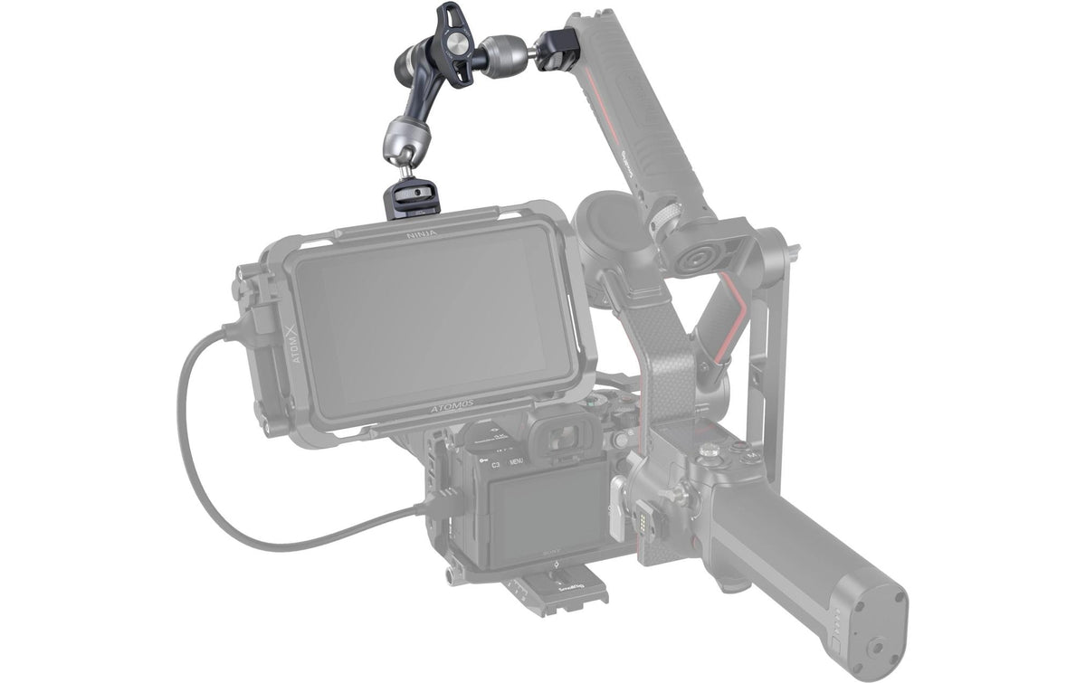 SmallRig Rosetten-Magic-Arm (7) Montagearm – Traglast 3,5 kg, 1/4"-Gewinde – Aluminium/Edelstahl