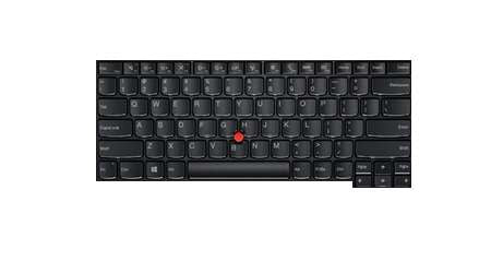 Lenovo Notebook-Ersatztastatur – QWERTY (US-INT) – Schwarz – für ThinkPad L470