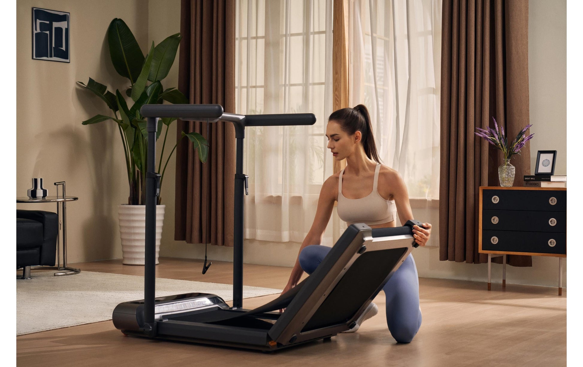 Kingsmith Laufband R3 hybrid+, 12 km/h, 120 kg – Dunkelgrau