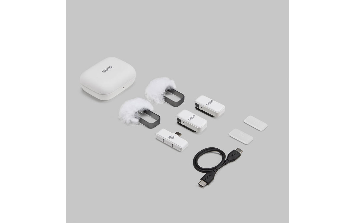 RØDE Wireless Micro USB-C – Mikrofon, Funk & USB-C, für Smartphones, Weiss