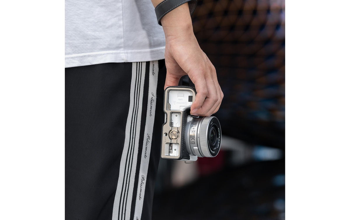 SmallRig 4777 Lederhüllen-Kit Gehäuse – Leder, Aluminium, Mikrofaser – für Sony ZV-E10 II – Schwarz