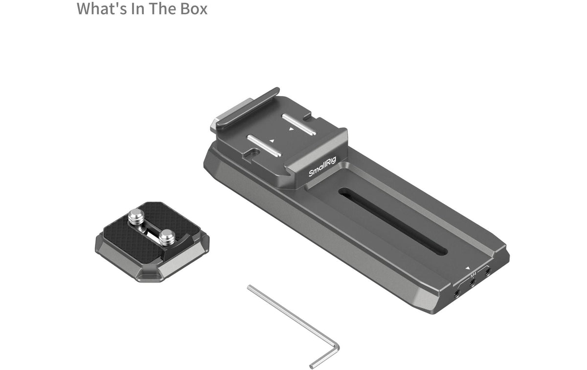 SmallRig HawkLock H38 QR-Platte – 134,6 × 62,6 × 29,5 mm – für DJI RS 3 Mini, RS 3, RS 4 und andere – Schwarz