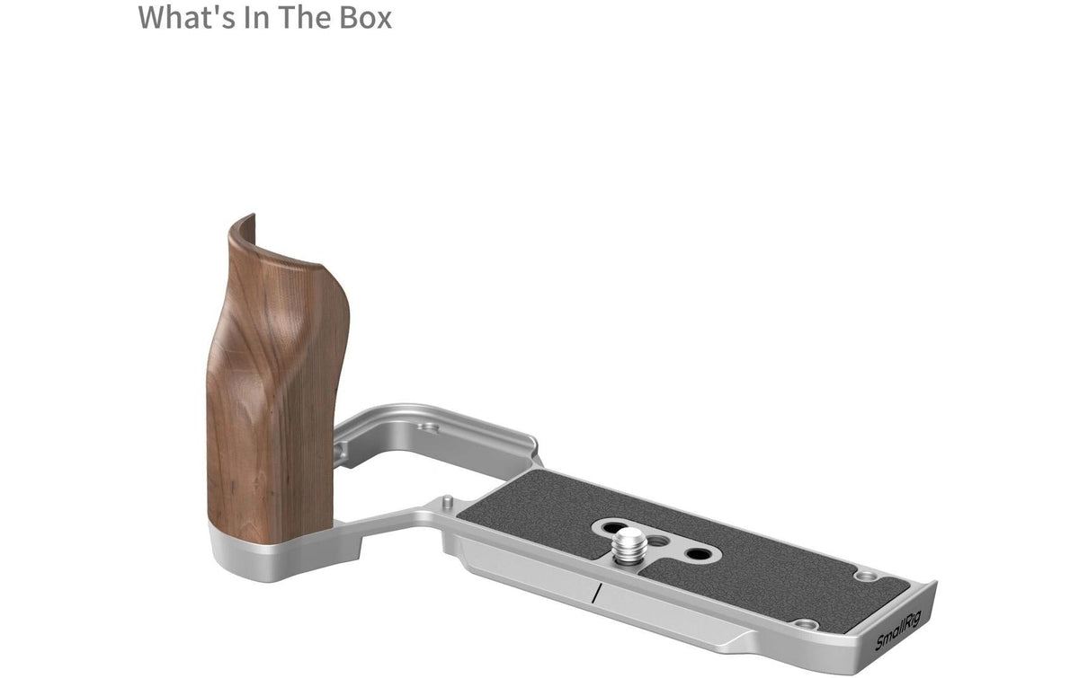 SmallRig 4796 L-Form Montageplatte – Aluminium/Holz, 125,4 × 60,1 × 69 mm – für Sony Alpha 7C II, Alpha 7CR