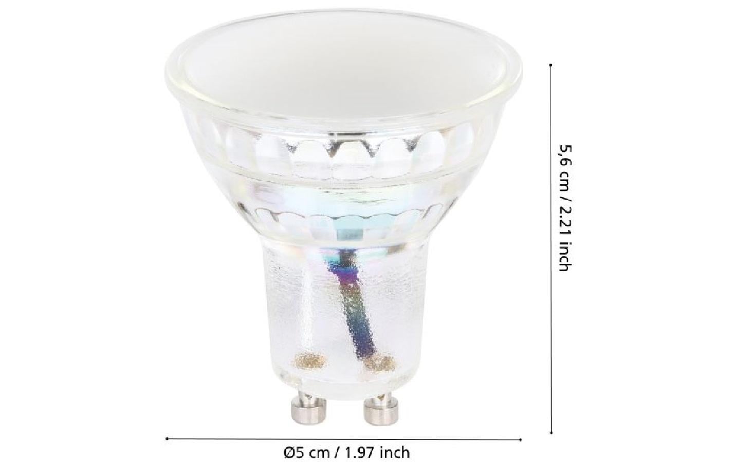 EGLO LED-Reflektor GU10 – 500 lm, 5,8 W, Neutralweiss 4000 K, 360°, dimmbar – 1 Stk., Glas