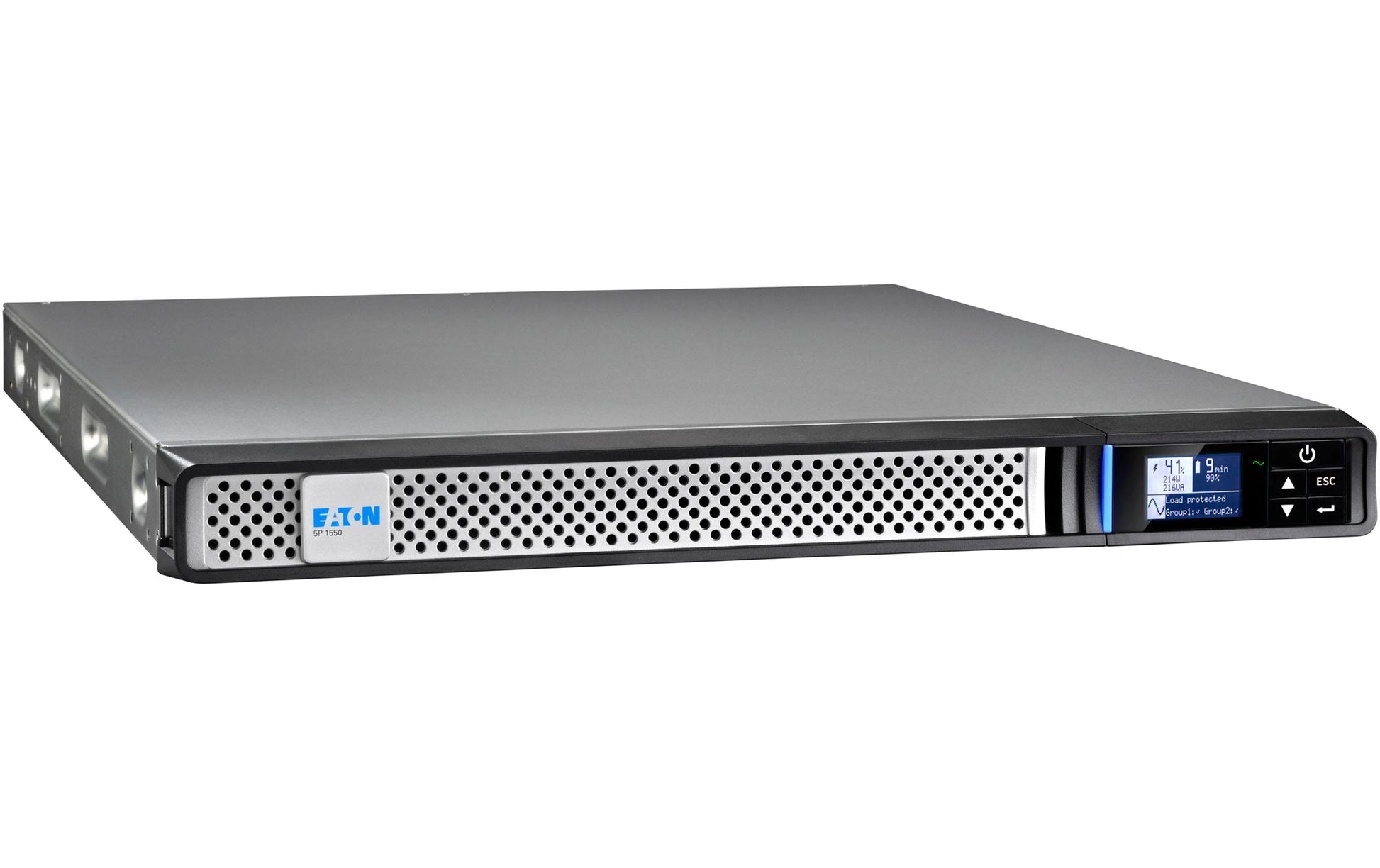 Eaton 5P 1550i Rack 1U G2 – USV Line-Interaktiv, 1,6 kVA/1350 W, Rack 1U, 6× IEC (C13/C19), VRLA