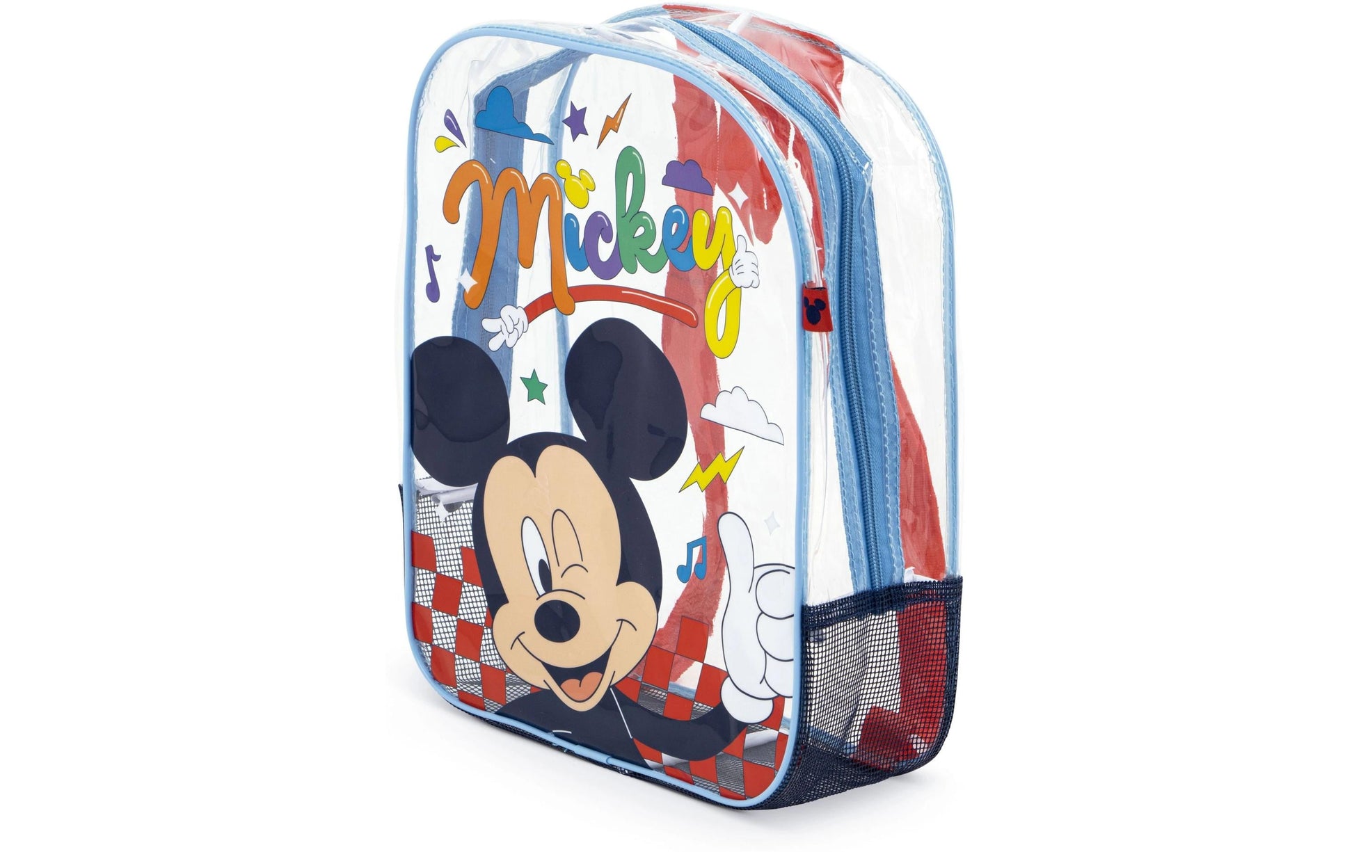 Arditex Kindergartenrucksack WD17120 – 1,7 l, Polyester/PVC – Transparent, Mickey Mouse, 310 × 230 × 250 mm