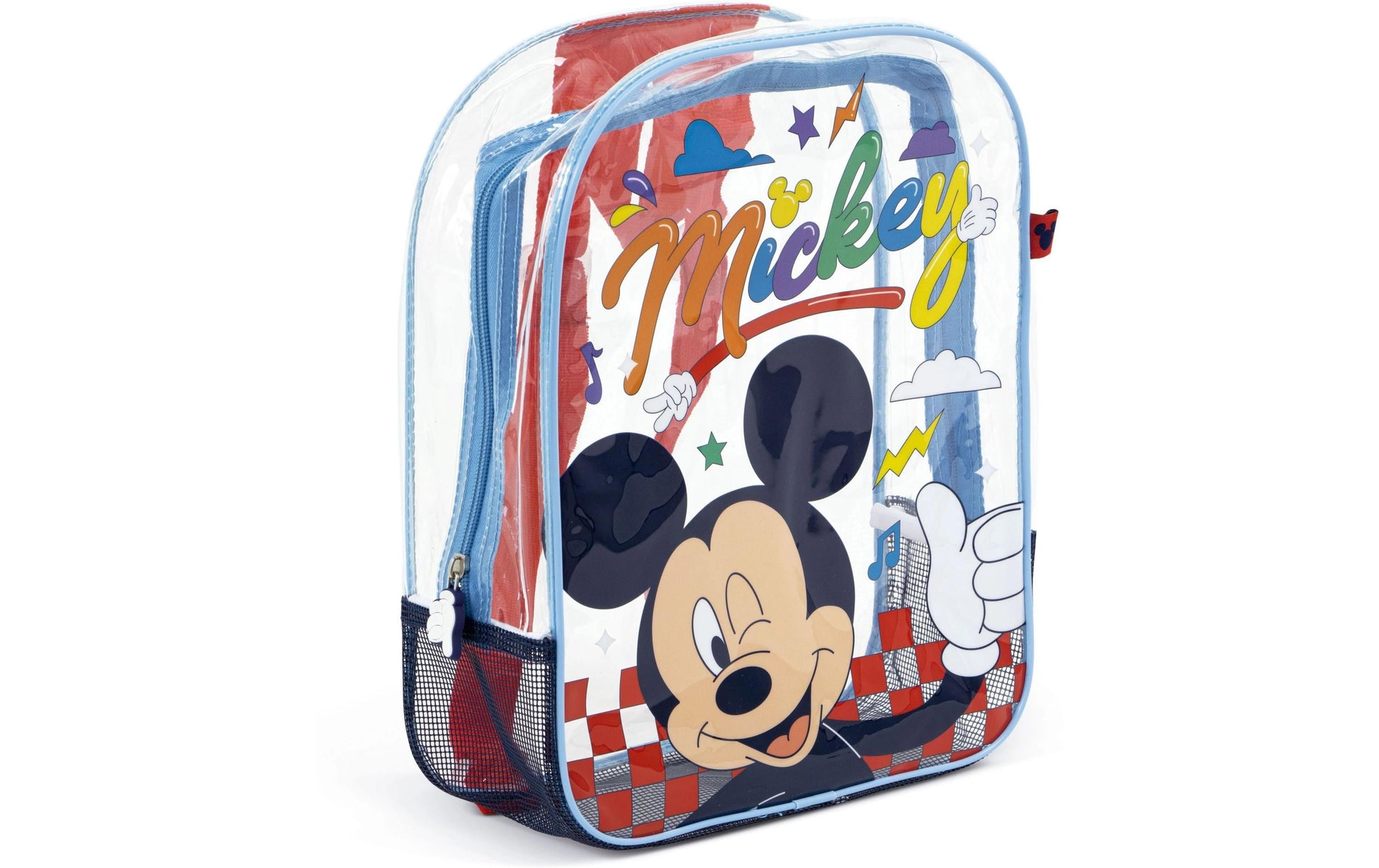 Arditex Kindergartenrucksack WD17120 – 1,7 l, Polyester/PVC – Transparent, Mickey Mouse, 310 × 230 × 250 mm