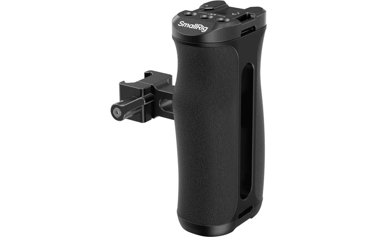 SmallRig 4840 Mini NATO Seitenhandgriff – Aluminium/Silikon, 68 × 105,5 × 53,8 mm – Schwarz