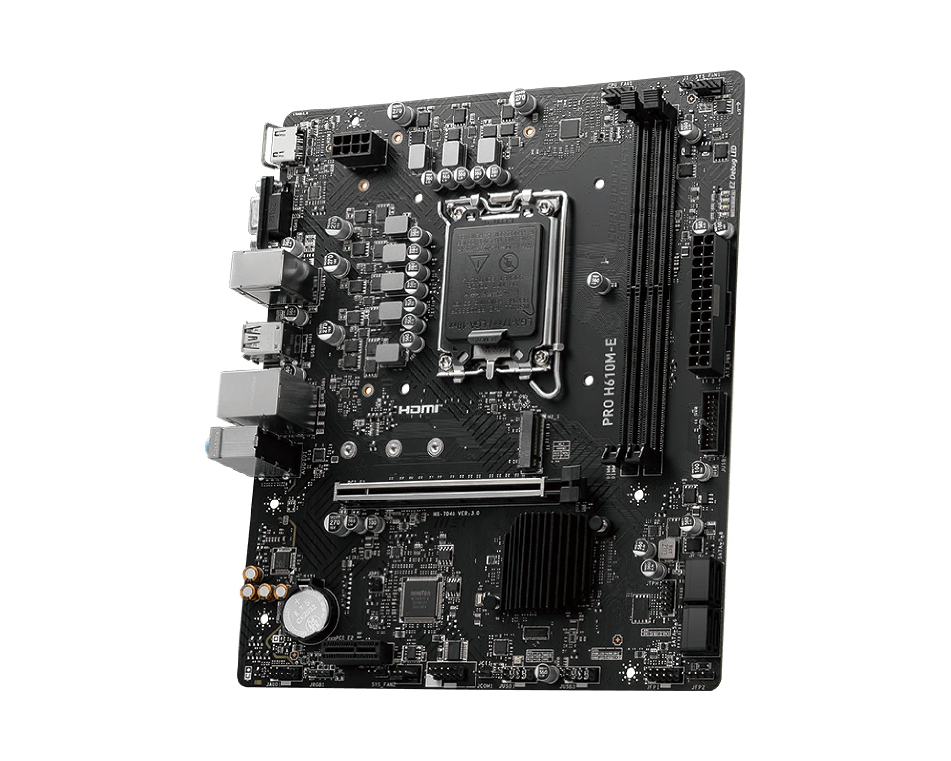 MSI PRO H610M-E – Mainboard – LGA 1700, Intel H610, mATX, DDR5, 96 GB