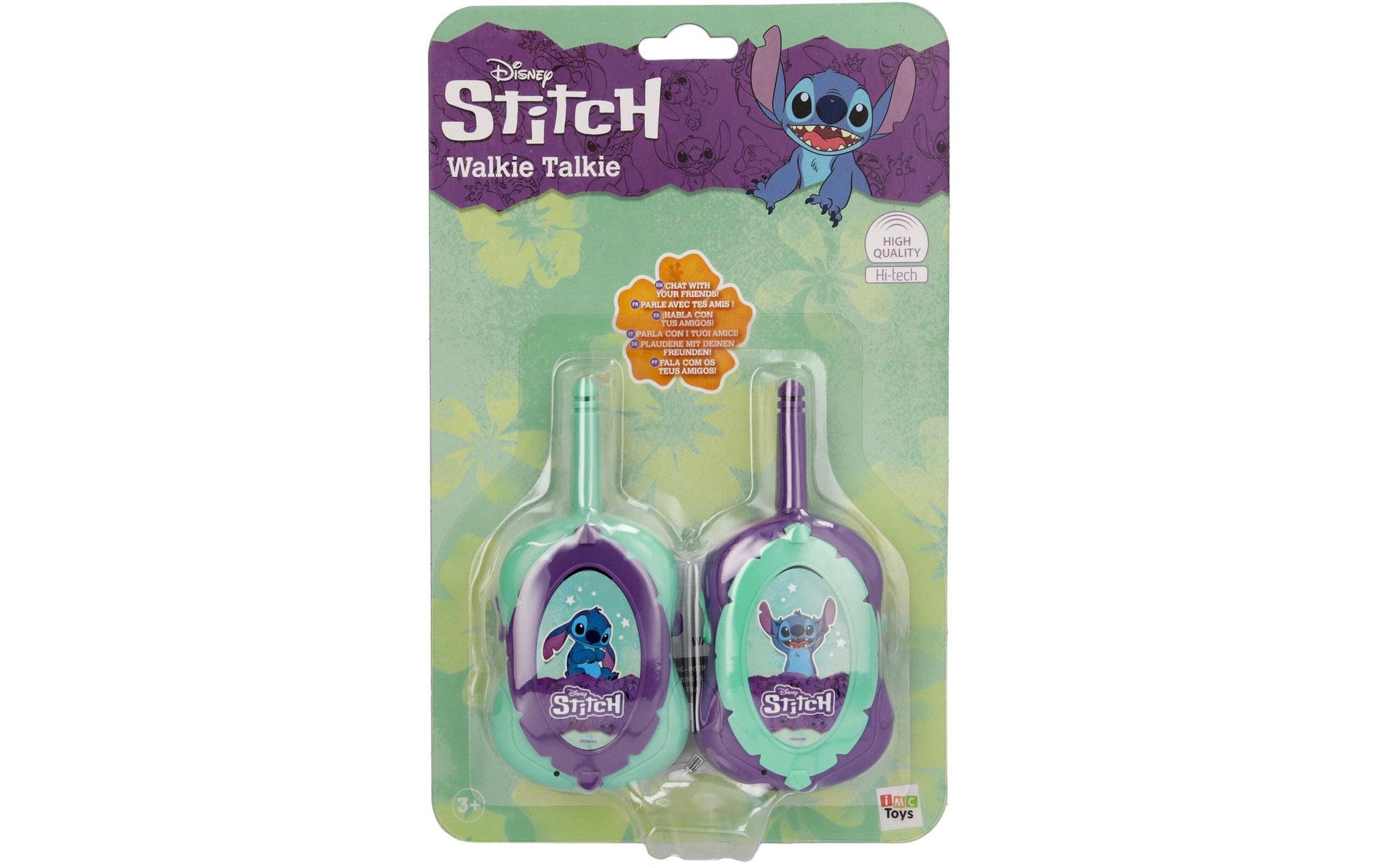 IMC Toys Stitch – Funkgerät (Walkie-Talkie), ab 3 Jahren, 6× AAA, Violett/Mint