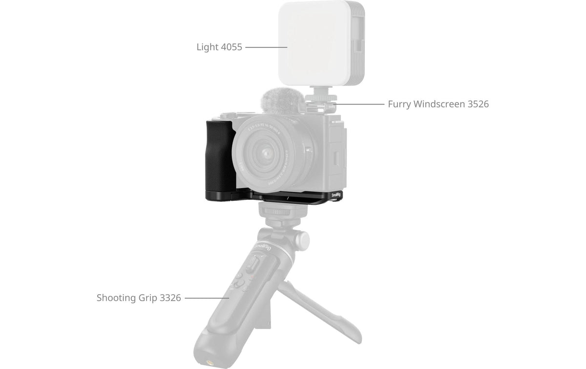 SmallRig 4778 Montageplatte – für Sony ZV-E10 II – Schwarz