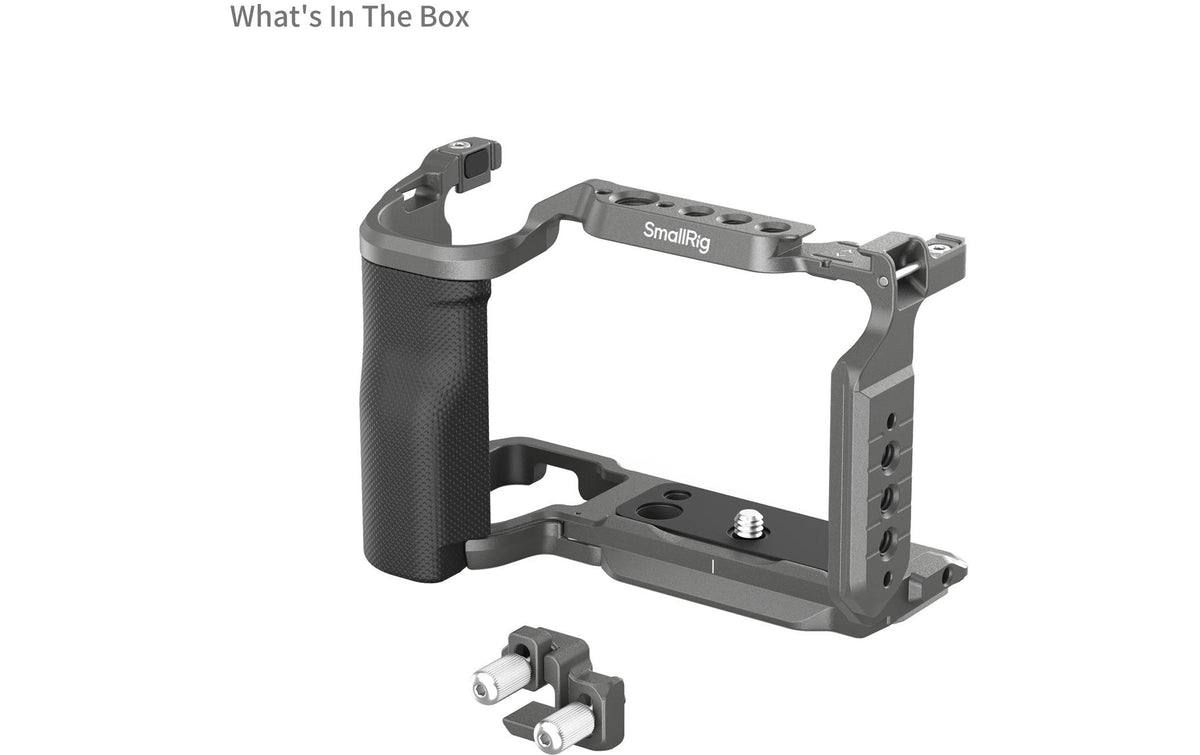 SmallRig 4949 HawkLock Schnellverschluss Cage-Kit – 1/4", 3/8" Gewinde – für Sony ZV-E10 II – Schwarz