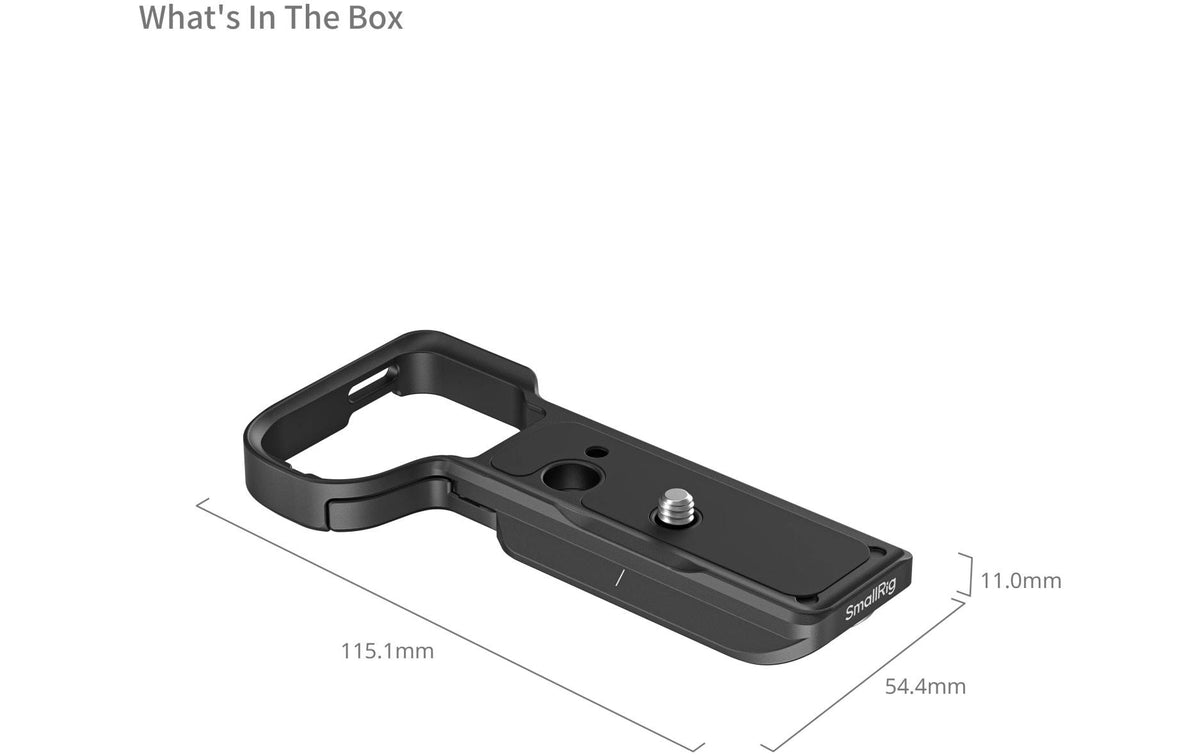 SmallRig 4950 Grundplatte – Aluminium/Edelstahl, Schnellfreigabe, 115,1 × 54,4 × 11 mm, 1/4"-20 – für Sony ZV‑