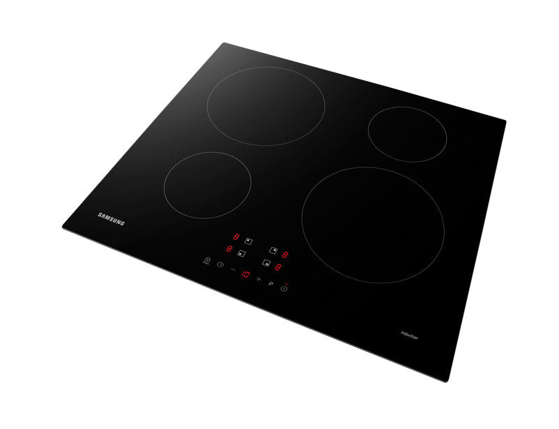 Samsung Einbau-Induktionskochfeld NZ64M3NM1BB/UR – 4 Zonen, Anschlusswert 7000 W, Glaskeramik – Schwarz