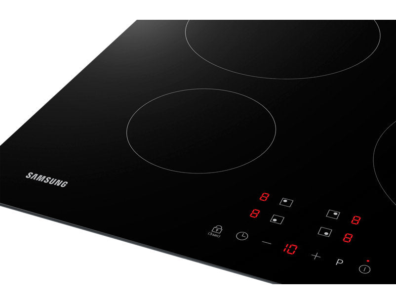 Samsung Einbau-Induktionskochfeld – 59 cm, 4 Kochzonen (2×Ø14 cm, 2×Ø22 cm), 7 kW – Schwarz