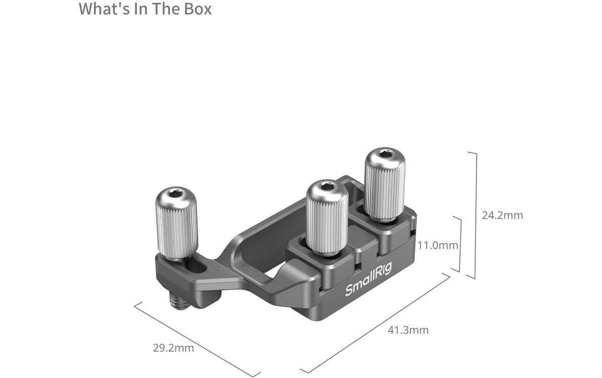 SmallRig 4829 Kabelklemme – für Sony FX3, FX30 XLR-Handle – Schwarz