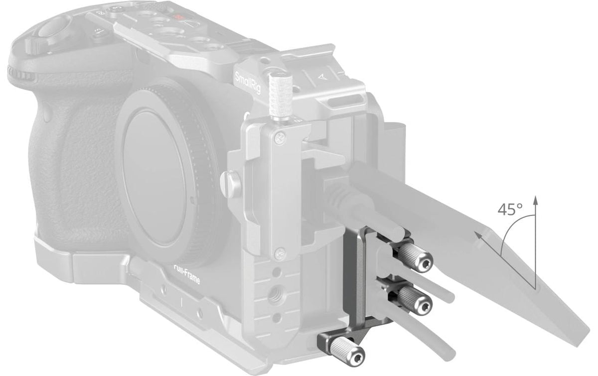SmallRig 4829 Kabelklemme – für Sony FX3, FX30 XLR-Handle – Schwarz