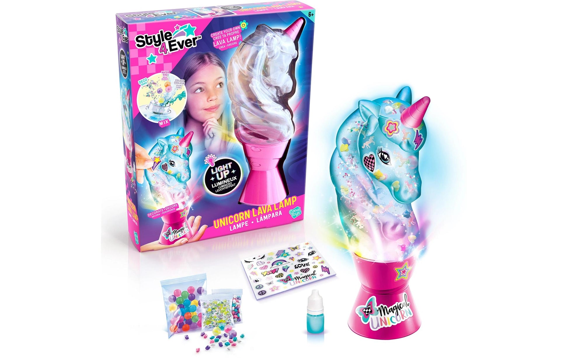 Canal Toys Bastelset Einhorn Lavalampe (Vulkan) – ab 6 Jahren
