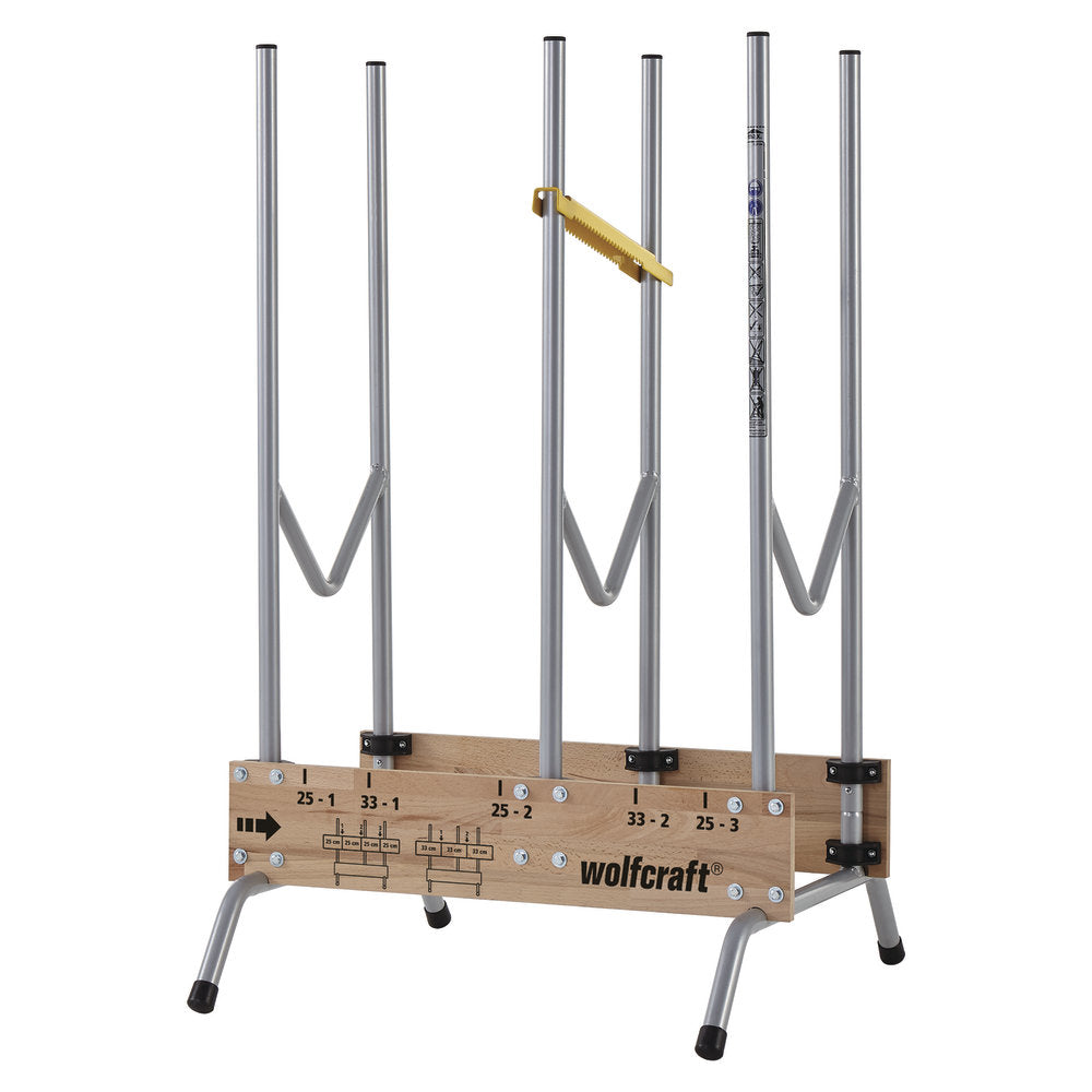 wolfcraft GmbH Wolfcraft Sägebock – 150 kg, 700 × 675 × 1120 mm, Metall/Holz, schwarz/grau