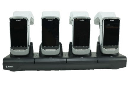 Zebra Ladestation – CRD4S-RFD8500-1R – 4-Slot, freistehend, Kontakt – Schwarz