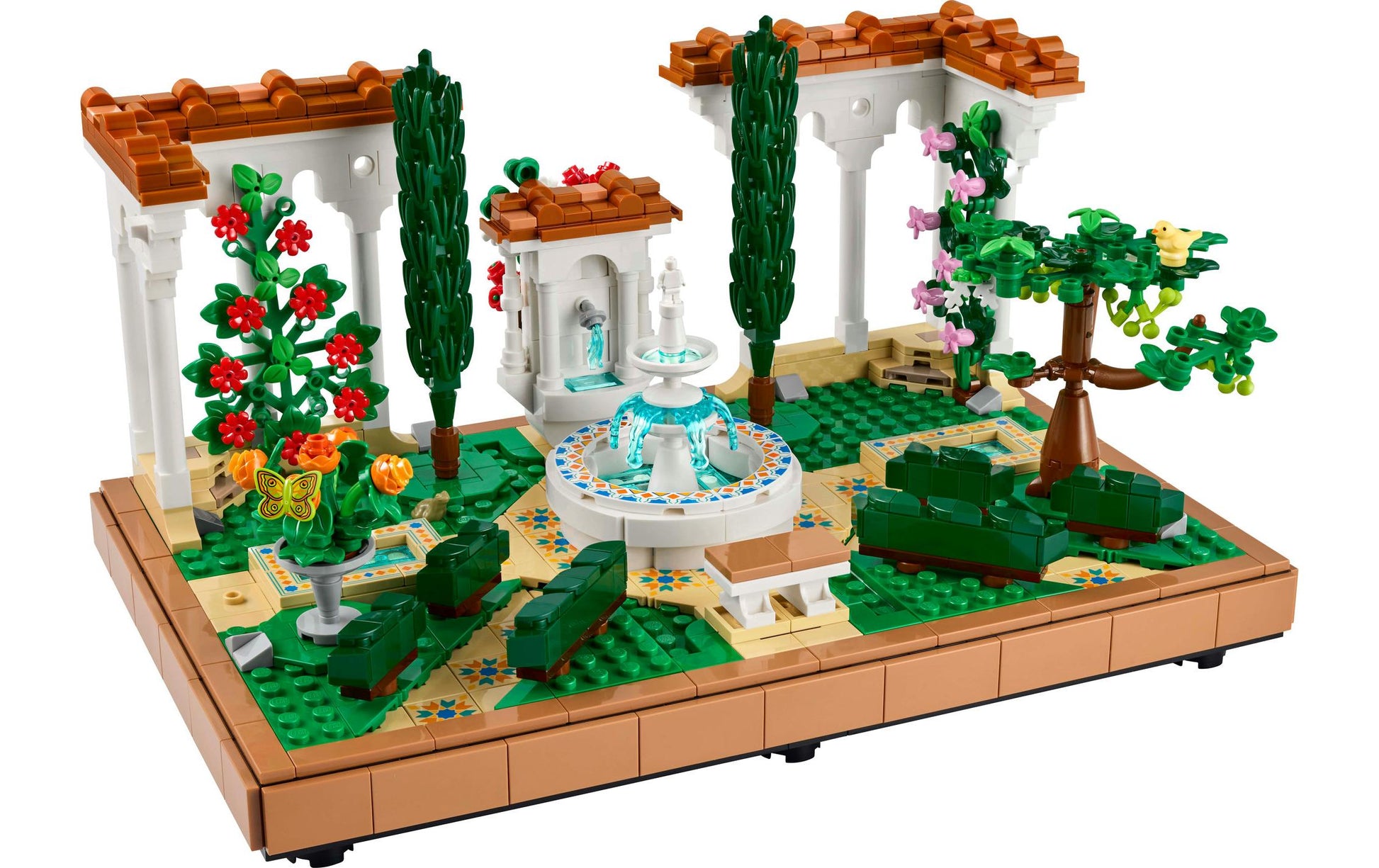LEGO Icons Springbrunnengarten 3D-Puzzle – 1302-teilig – 26,2×11,8×38,2 cm – ab 18 J.