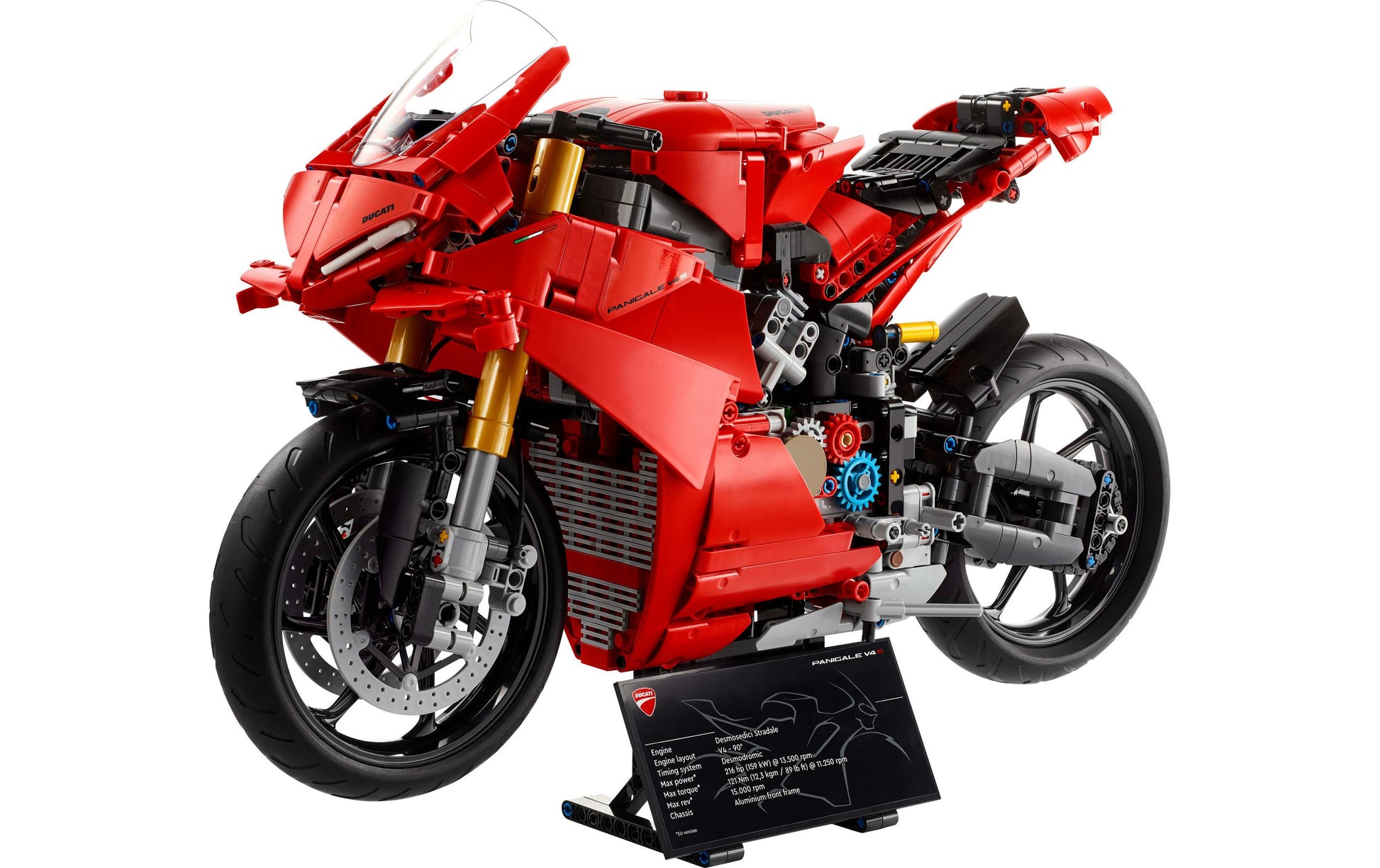 LEGO Technic Ducati Panigale V4 S Motorrad – 1603 Teile – 37,8 × 10,3 × 55,5 cm – ab 18 Jahren