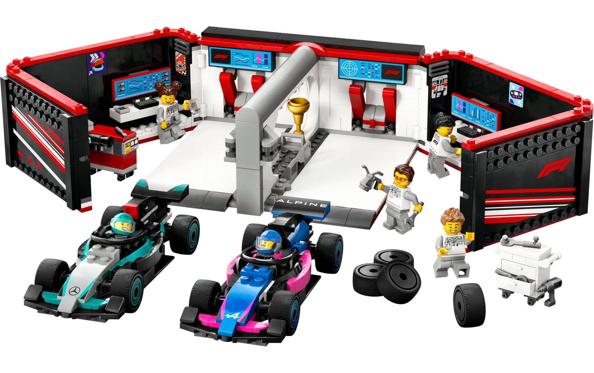 LEGO F1 Garage Bauset – City – 678-teilig – 28,2×7,2×45,6 cm – ab 7 Jahren