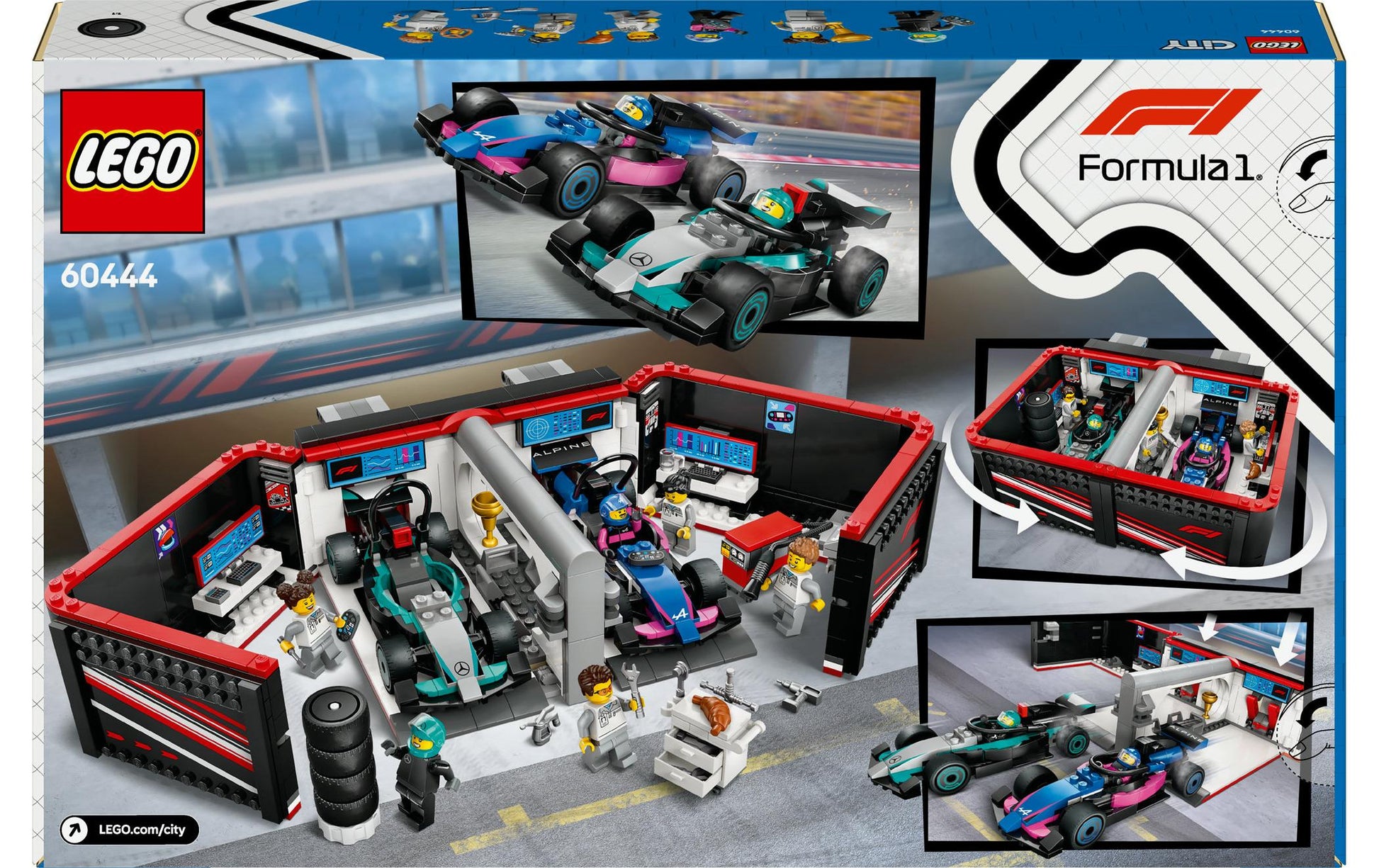 LEGO F1 Garage Bauset – City – 678-teilig – 28,2×7,2×45,6 cm – ab 7 Jahren