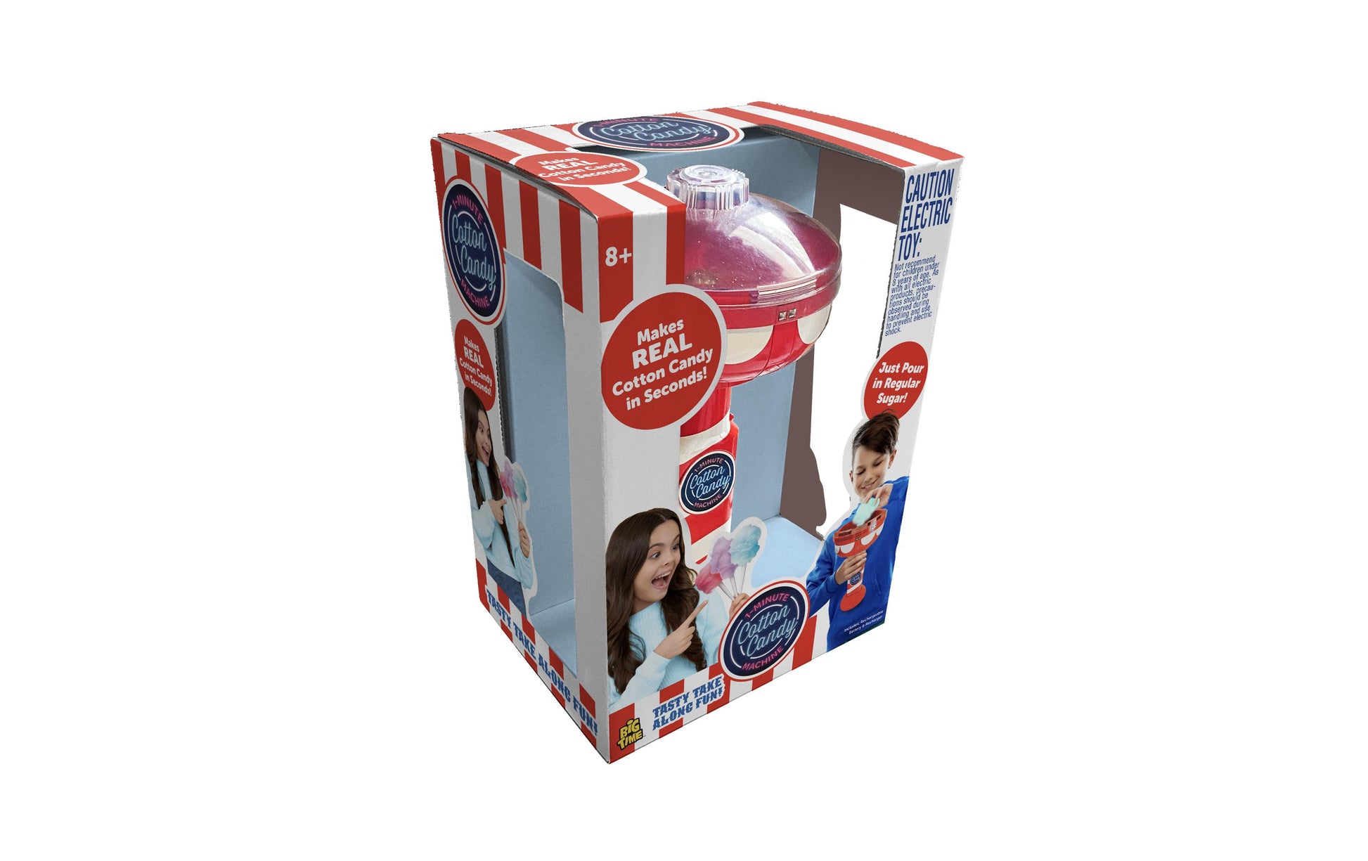 Nimex Zuckerwatten-Maschine – 15 × 15 × 32 cm – rot/weiss