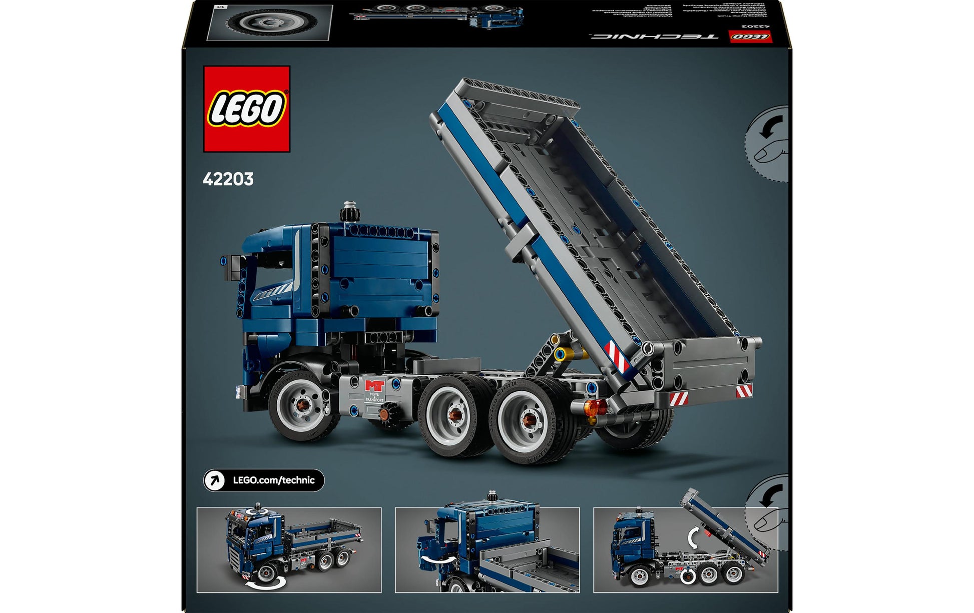 LEGO Technic Kipplaster – 462-teilig – 26,2×7,6×28,2 cm – ab 9 J.