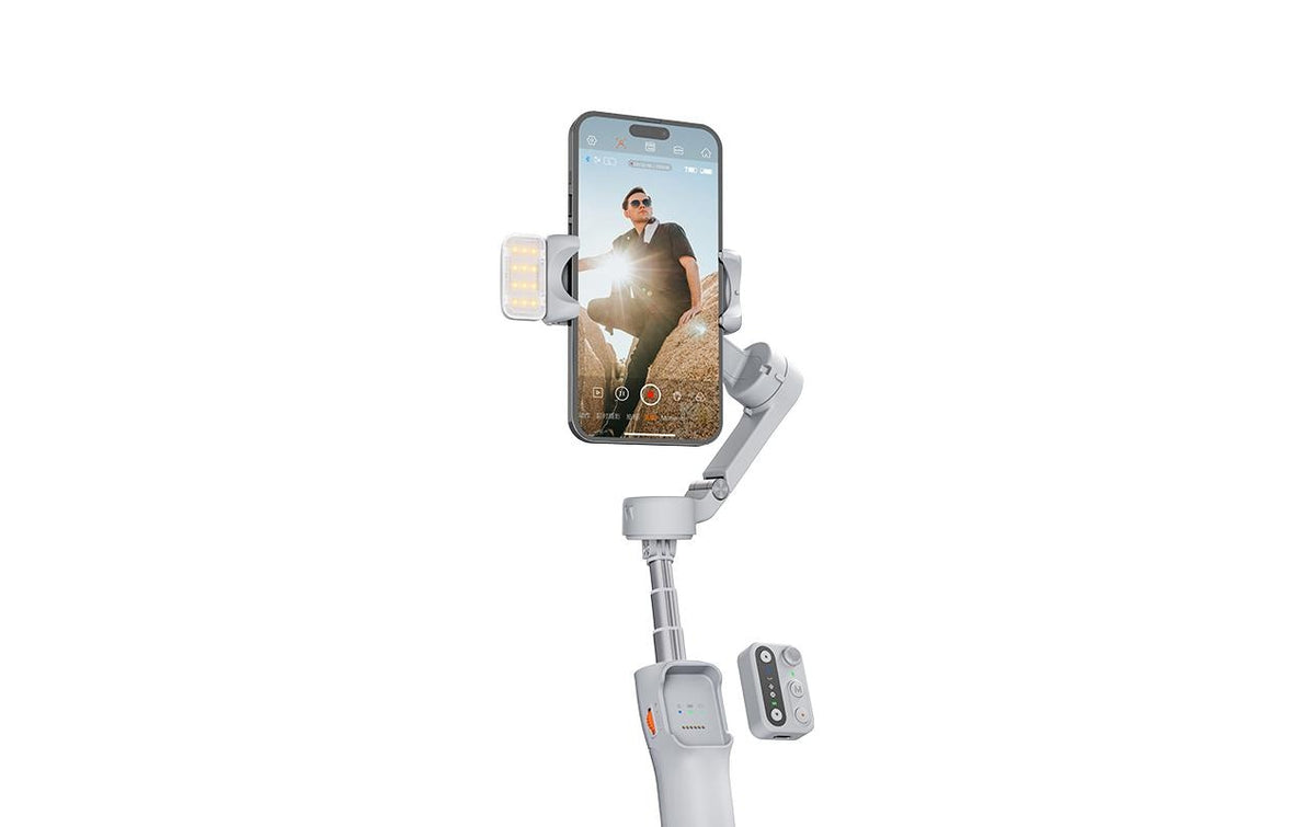 Hohem iSteady X3 Smartphone-Gimbal – 3-Achs, bis 0,3 kg, Akkubetrieb, Fernbedienung – für Smartphone – Grau