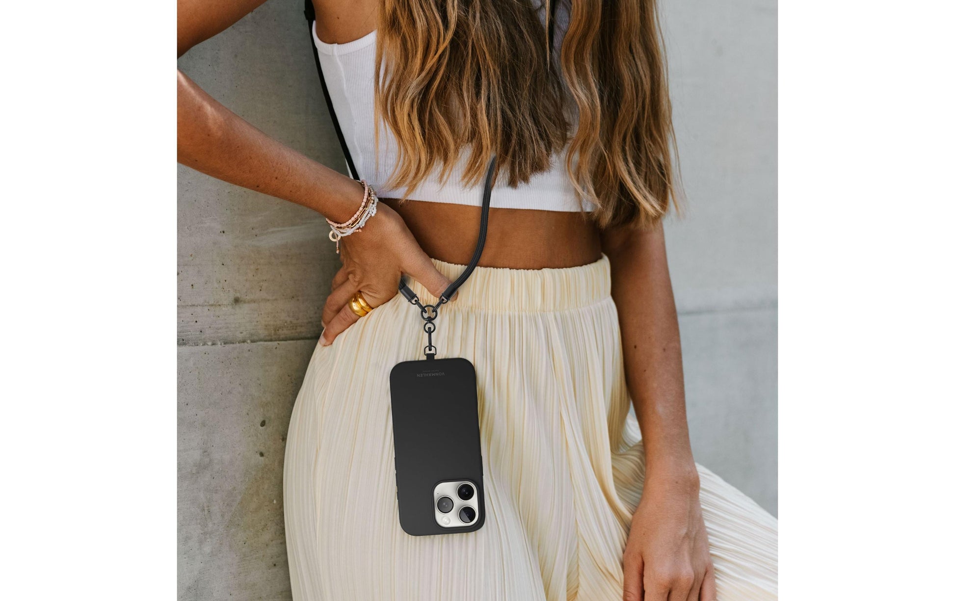 Vonmählen Infinity Go – Smartphone-Trageband – 1,5 m, für alle Marken – Weiss