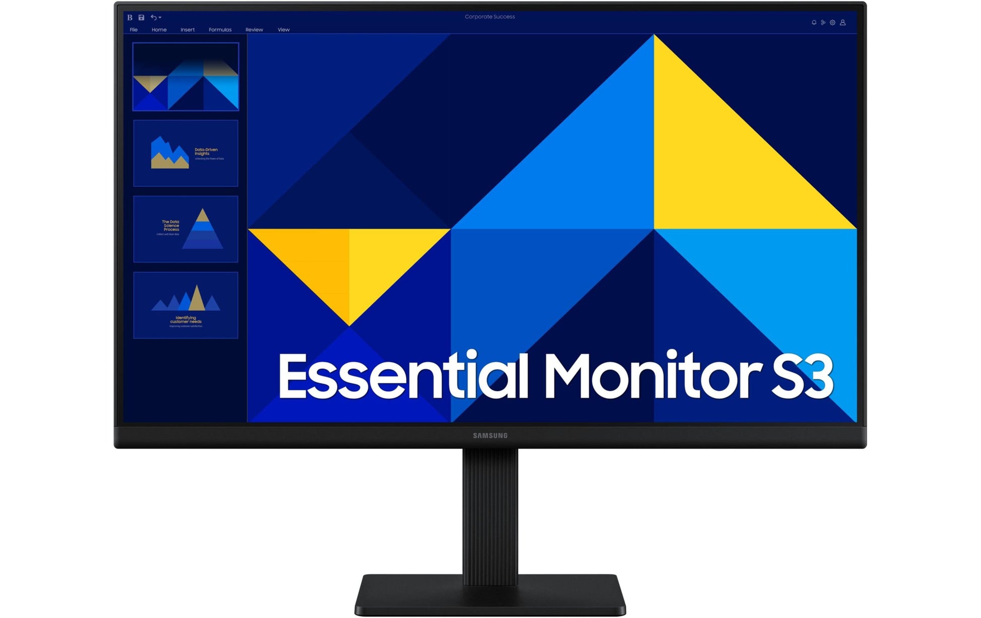 Samsung LS27D300GAUXEN – Monitor, 27", 1920 × 1080 (Full HD), IPS, 100 Hz, 250 cd/m², VESA 100 × 100, Schwarz