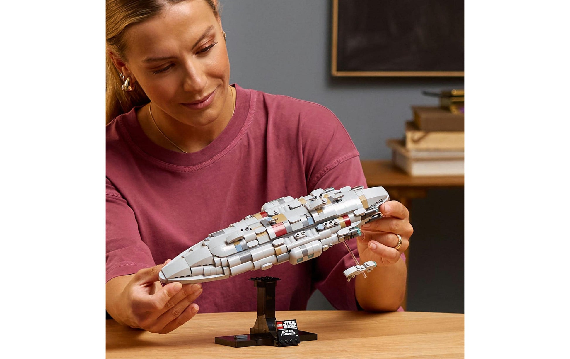 LEGO 3D Puzzle Home One Starcruiser – Star Wars – 559 Teile – 19,1 × 9,1 × 35,4 cm – ab 18 J.
