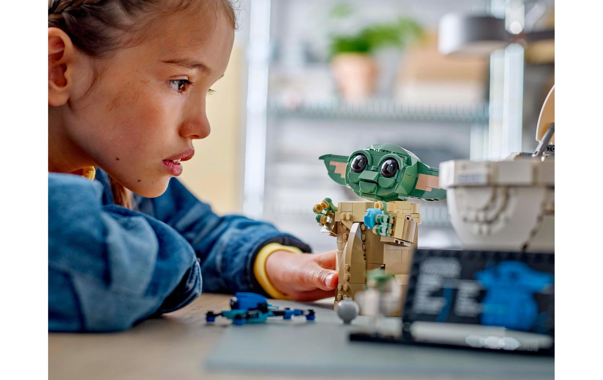 LEGO Grogu in seiner Repulsorwiege 3D-Puzzle – 1048-teilig – Star Wars – 38,2×9,4×26,2 cm – ab 10 J.